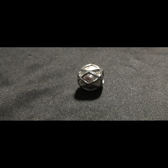 Retired Pandora Harlequin Criss Cross Charm Bead - Picture 2 of 5